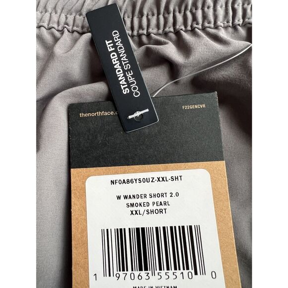 The North Face Women’s Wander Shorts 2.0 Smoked Pearl Gray NWT Size XXL - Picture 3 of 4